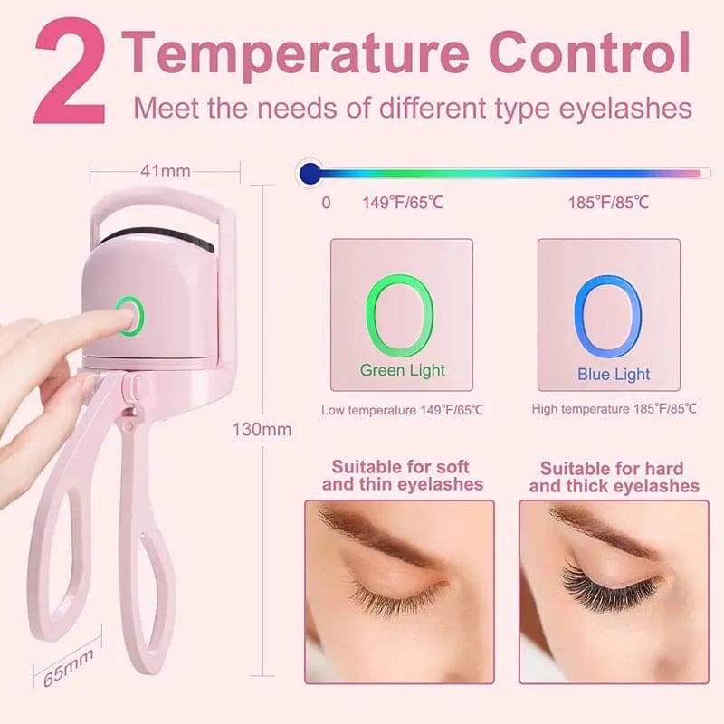 Electric Eyelash Curler, Quick Heated Eyelashes Curler, Rechargeable Long Lasting Curling Tool, Portable Electric Heated Comb, Thermal Eyelash Curler Makeup Tools, Natural Lashes Handheld Eyelash Heated Curler Electric Eyelash Curler, Quick Heated Eyelashes Curler, Rechargeable Long Lasting Curling Tool, Portable Electric Heated Comb, Thermal Eyelash Curler Makeup Tools, Natural Lashes Handheld Eyelash Heated Curler